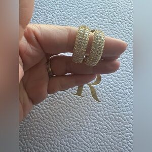 Gold plated earrings